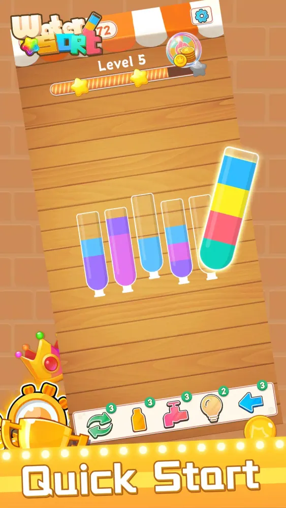 Shiny Water Sort 스크린샷