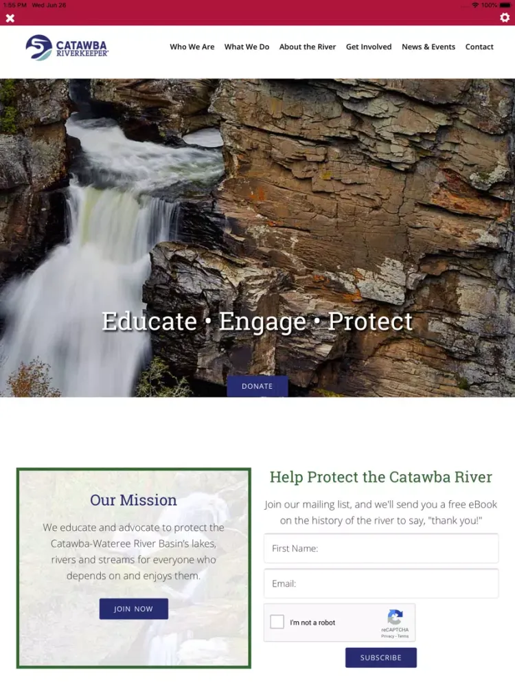Catawba Water Watcher iPad 应用截图