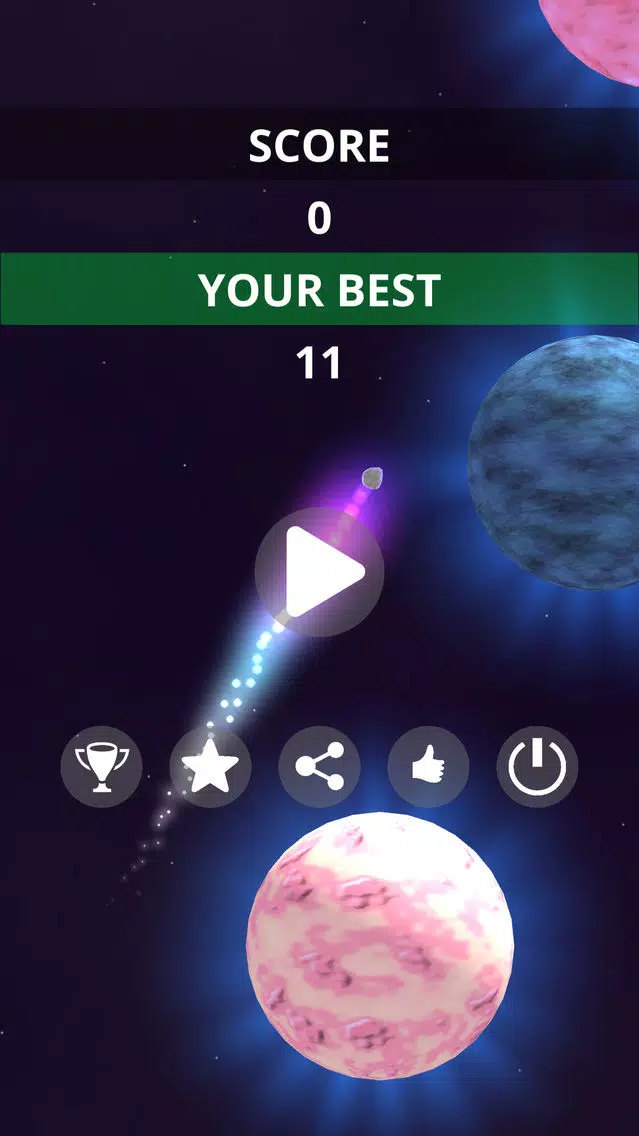 Tangkapan skrin A journey through the galaxy