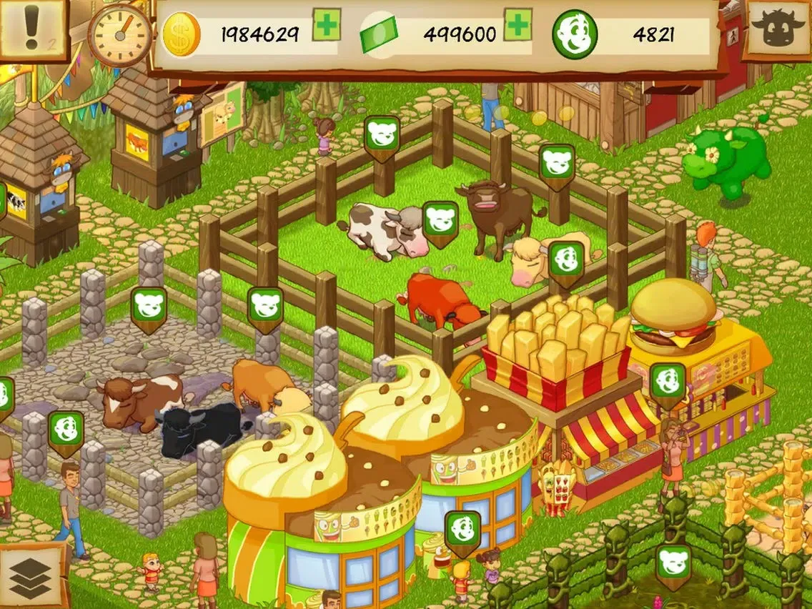 Tangkapan skrin Cow Park Tycoon iPad 