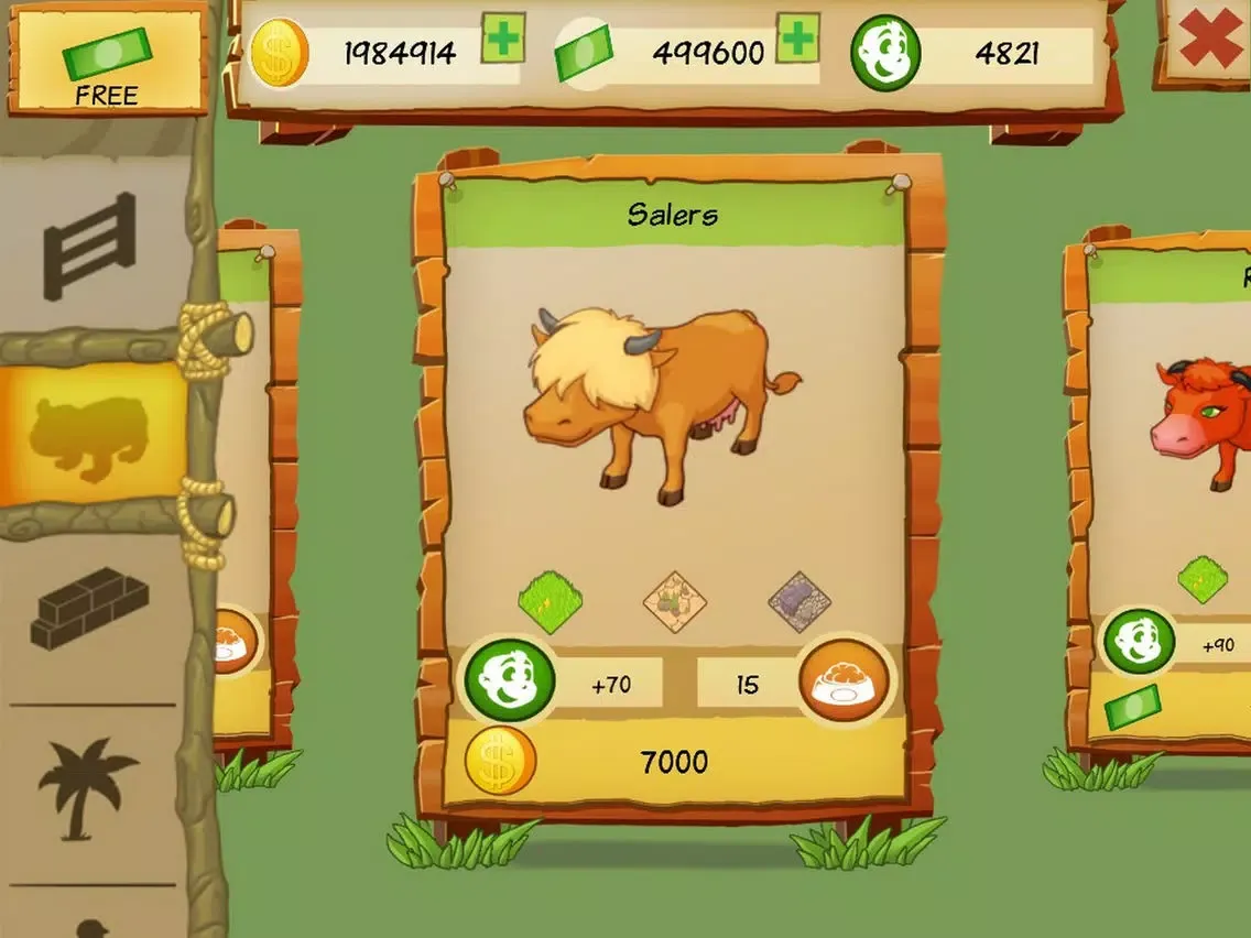 Tangkapan skrin Cow Park Tycoon iPad 