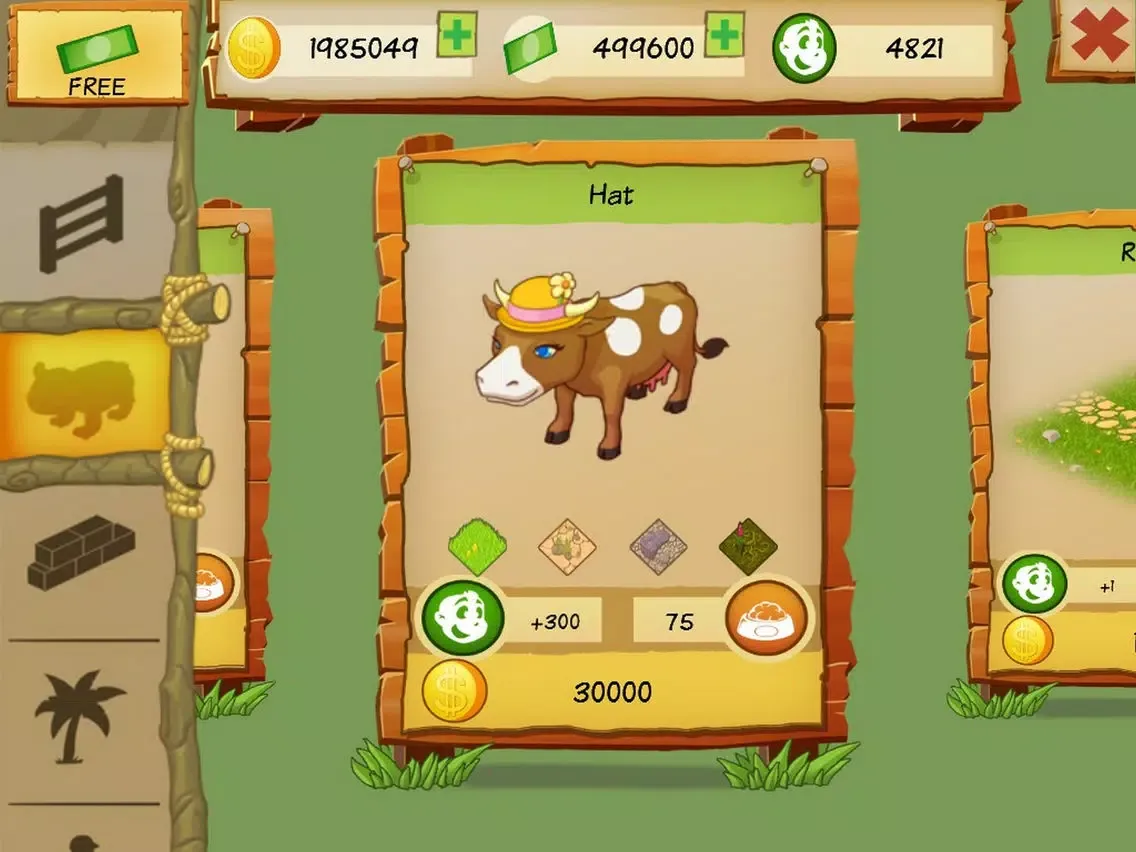 Tangkapan skrin Cow Park Tycoon iPad 