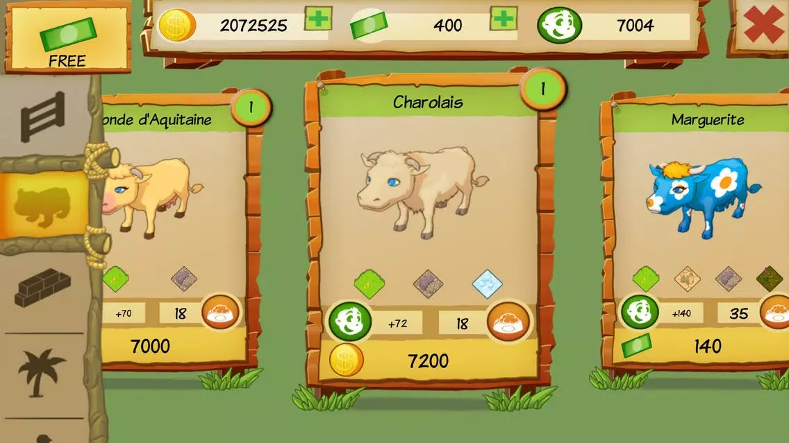Tangkapan skrin Cow Park Tycoon