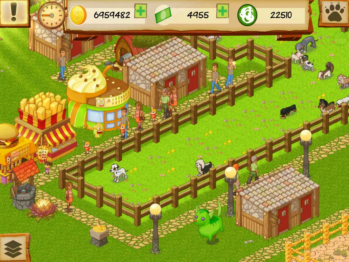 Tangkapan layar Dog Park Tycoon iPad 