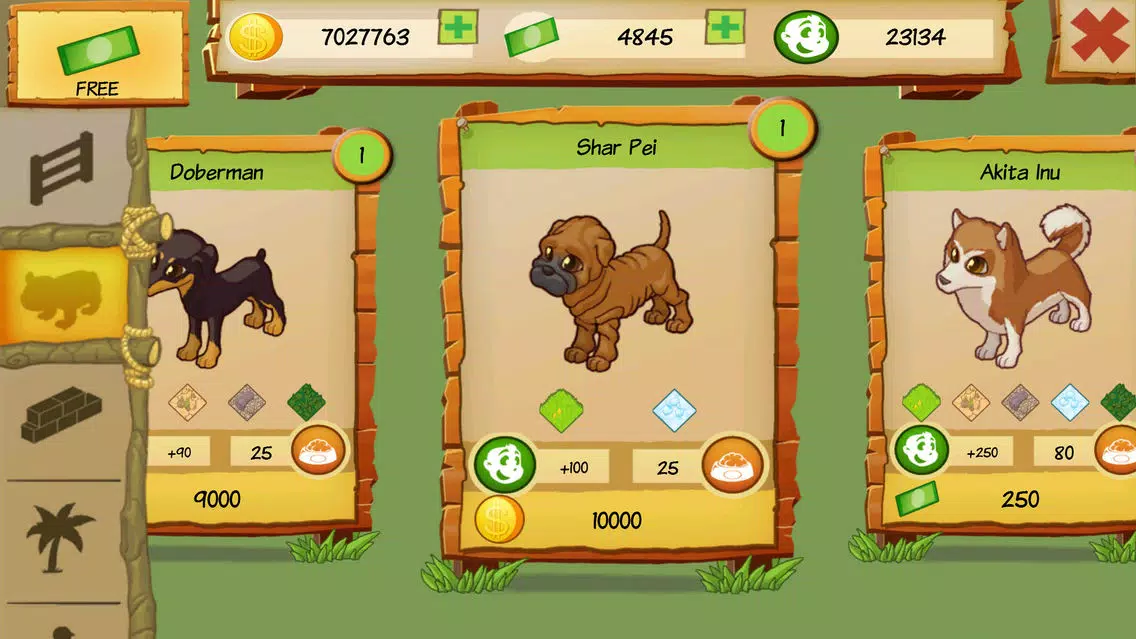 Tangkapan layar Dog Park Tycoon