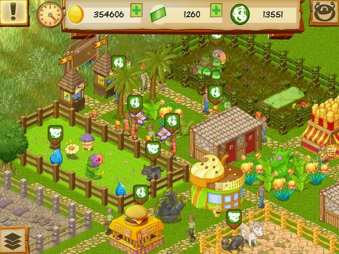Captures d'écran de Fantasy Park Tycoon iPad 