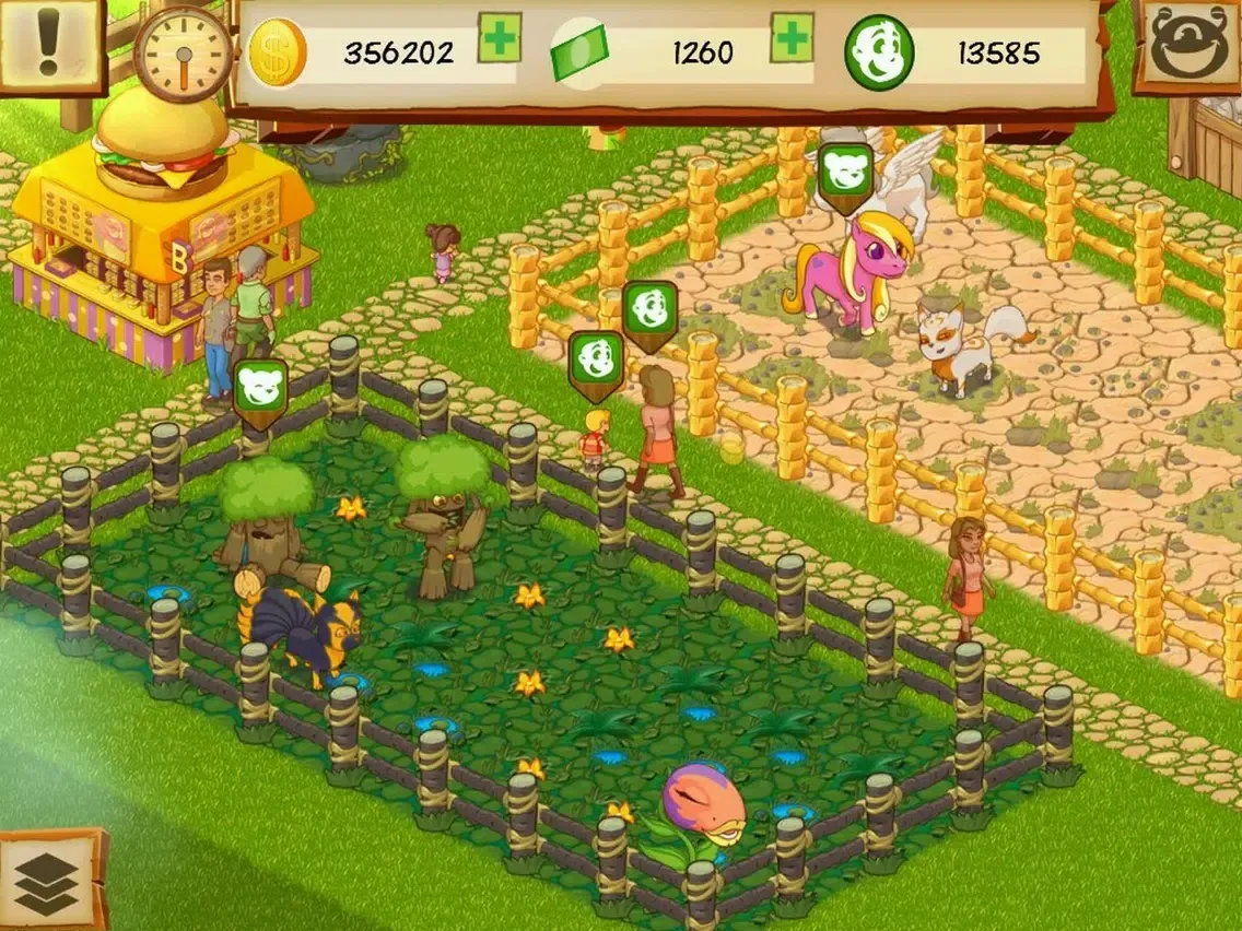 Captures d'écran de Fantasy Park Tycoon iPad 