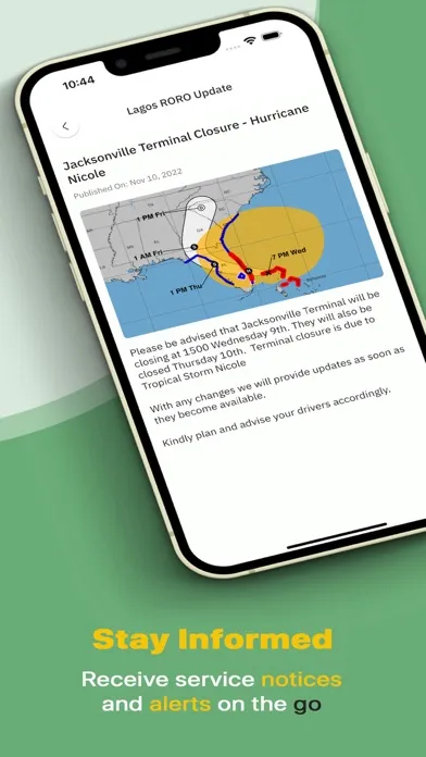Ảnh chụp màn hình của Lagos RORO