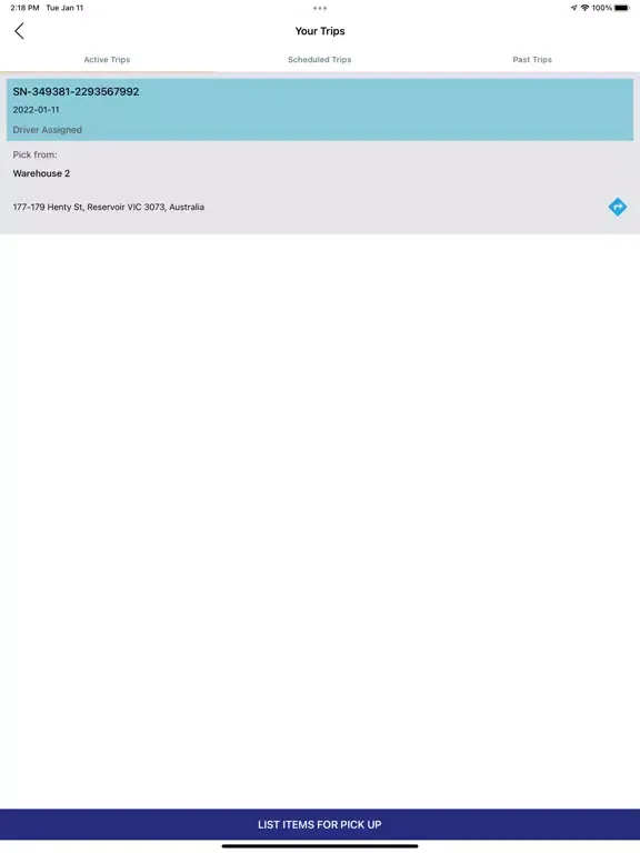 Captures d'écran de ShipNow TMS - Delivery Driver iPad 