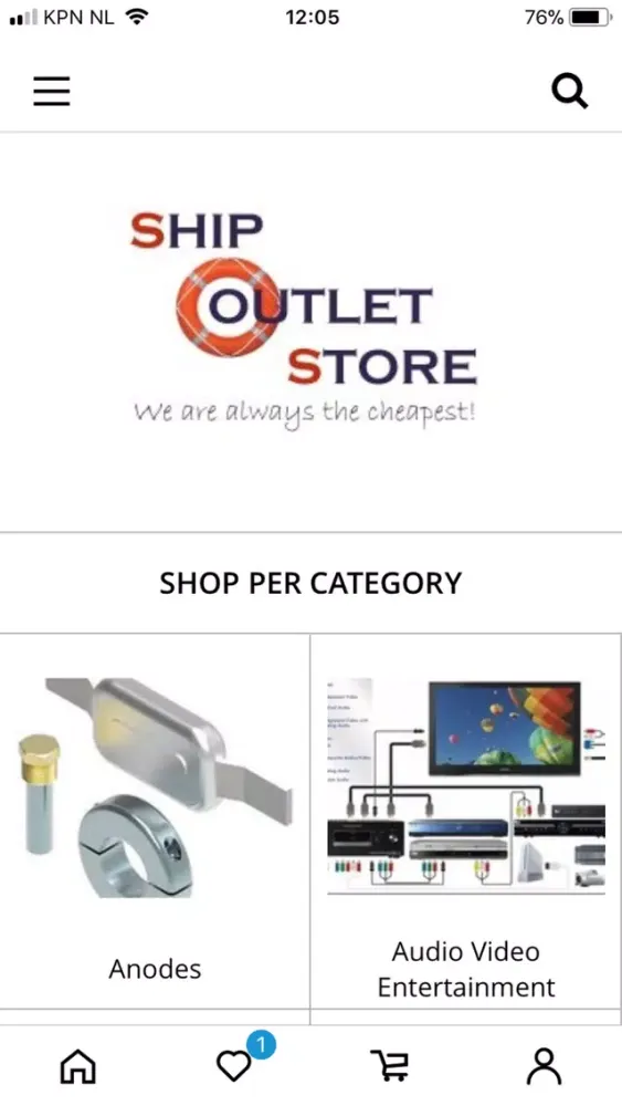 Capturas de tela do Ship Outlet Store
