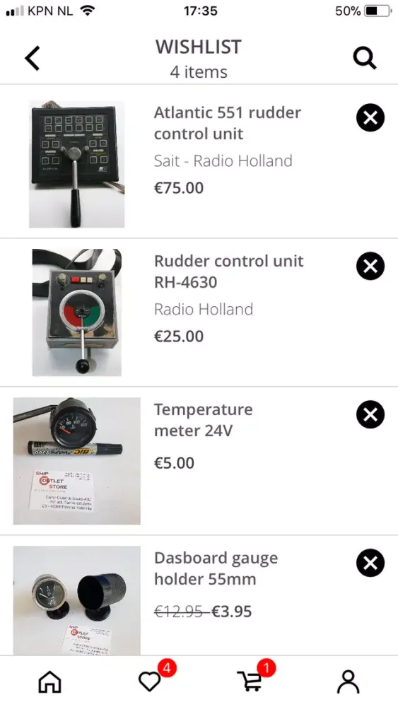 Capturas de tela do Ship Outlet Store