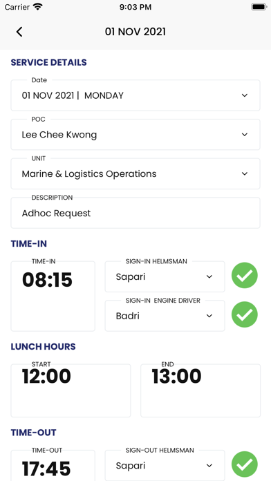 Screenshot di EHS Chartering