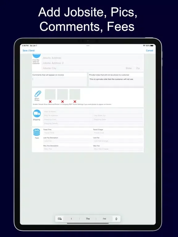 تصاویر Invoice Max iPad 