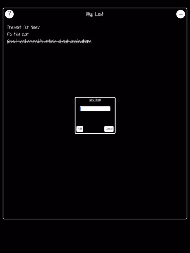 My-List Pro iPad  Screenshots