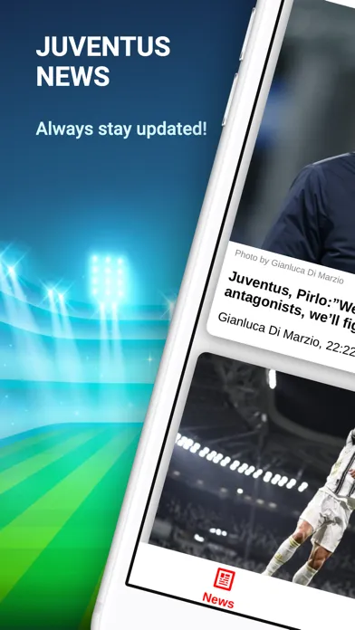 Capturas de tela do Soccer News For Bianconeri