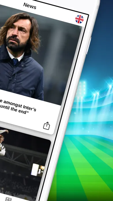 Capturas de tela do Soccer News For Bianconeri