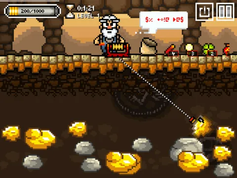 Gold Miner 8bit - Gold miner Deluxe Free iPad  Screenshots
