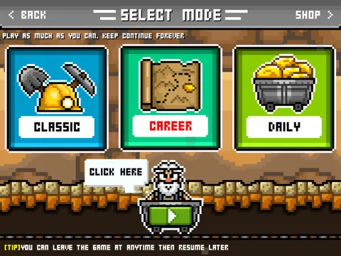 Gold Miner 8bit - Gold miner Deluxe Free iPad  Screenshots
