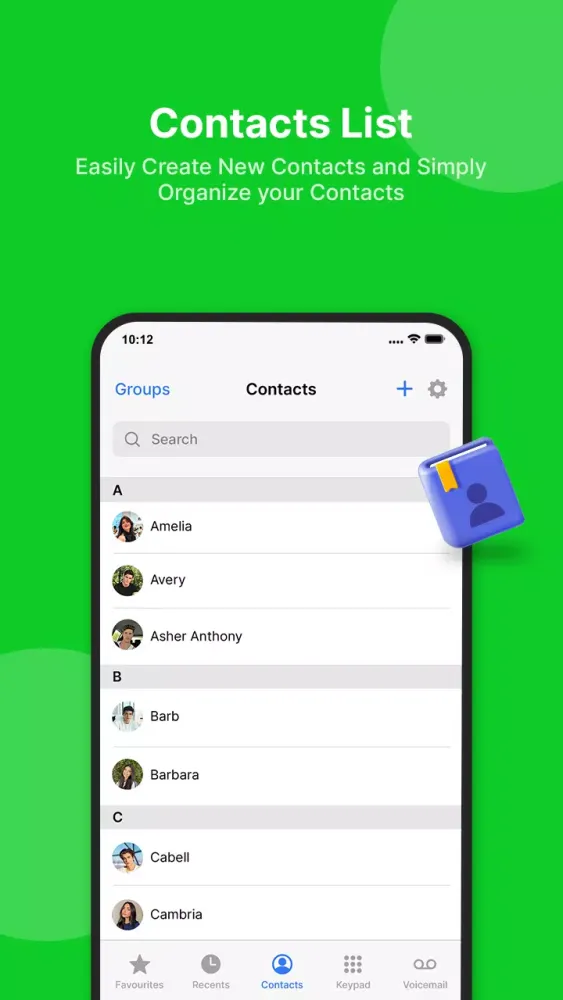 ภาพหน้าจอของ Contact - Phone Dialer