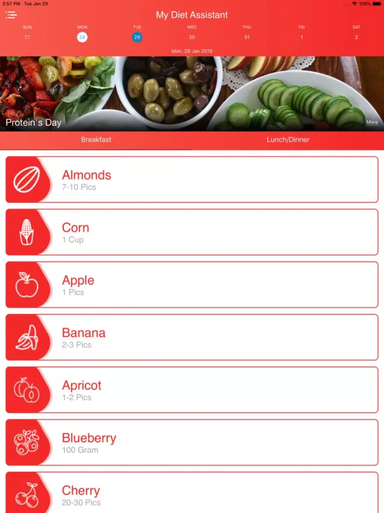 My Diet Assistant iPad  سکرین شاٹس