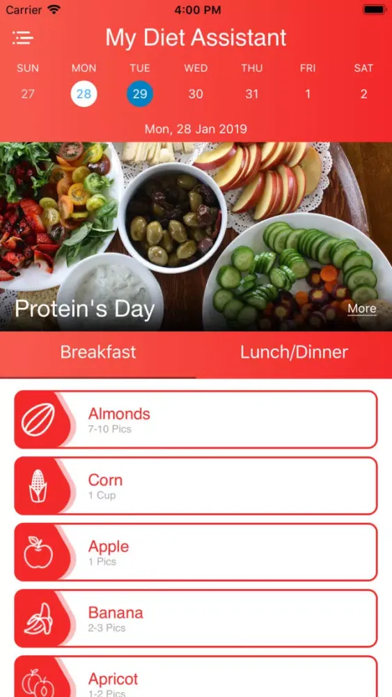 My Diet Assistant سکرین شاٹس