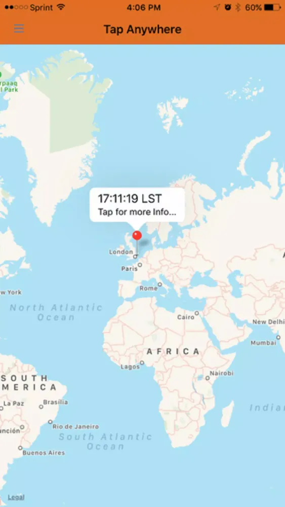 Sidereal Time App سکرین شاٹس