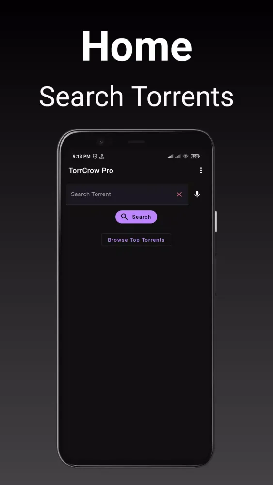 Tangkapan skrin TorrCrow Pro