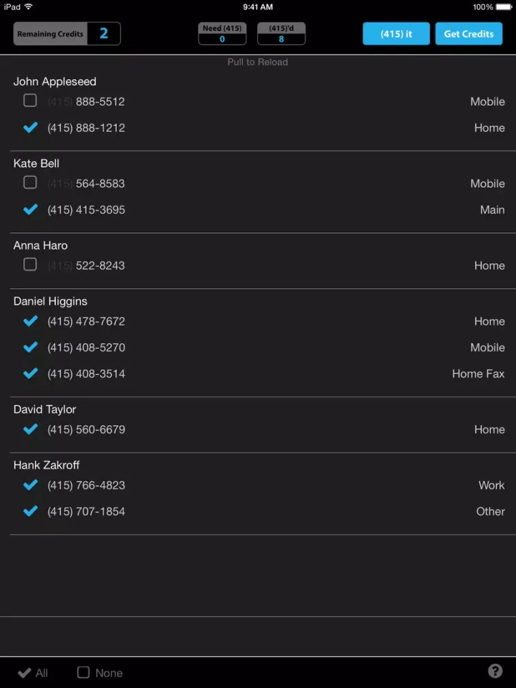 415it - San Francisco, Marin, San Mateo Area Code Updater iPad  स्क्रीनशॉट