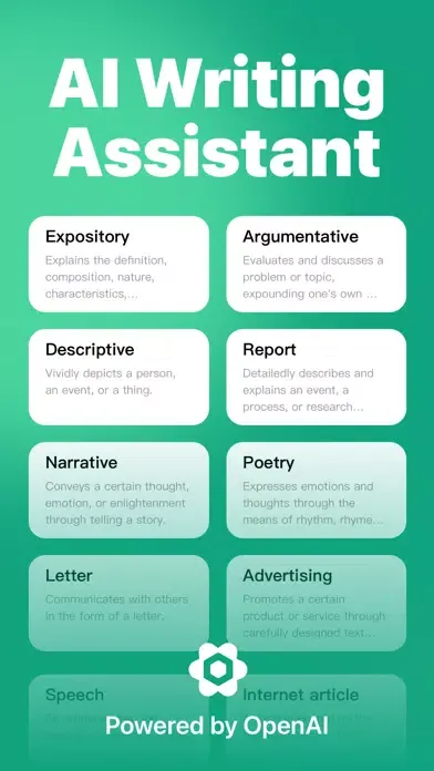 Capturas de pantalla de ChatAI - AI Chat & Write