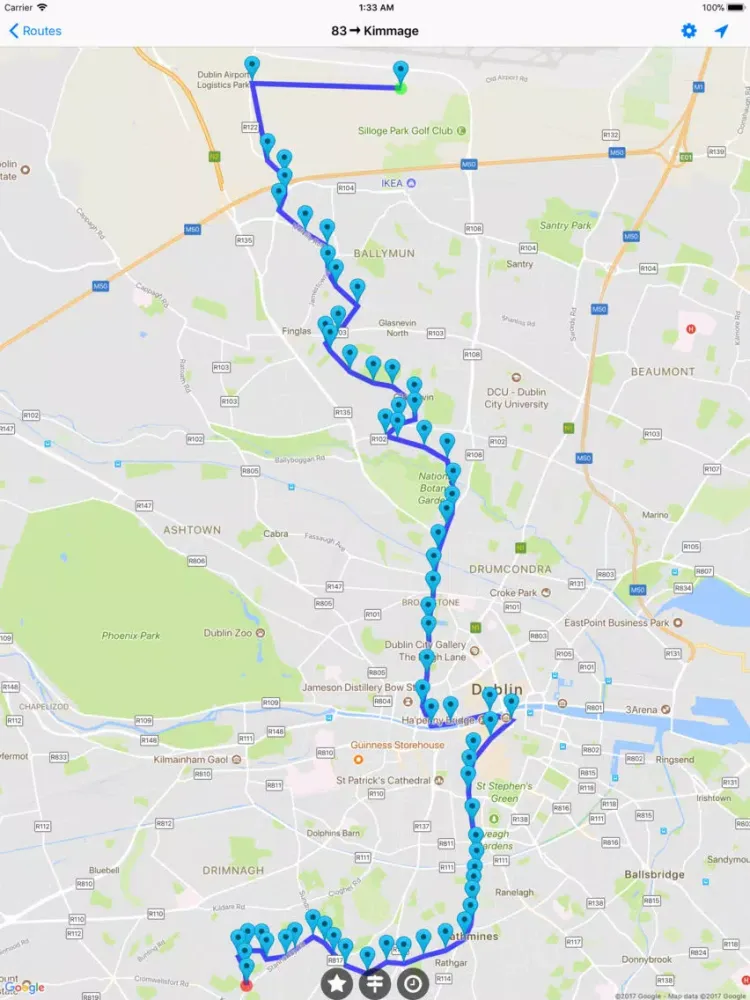 Dublin Bus Timetables iPad  スクリーンショット