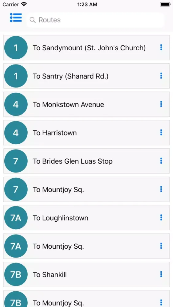 Dublin Bus Timetables スクリーンショット