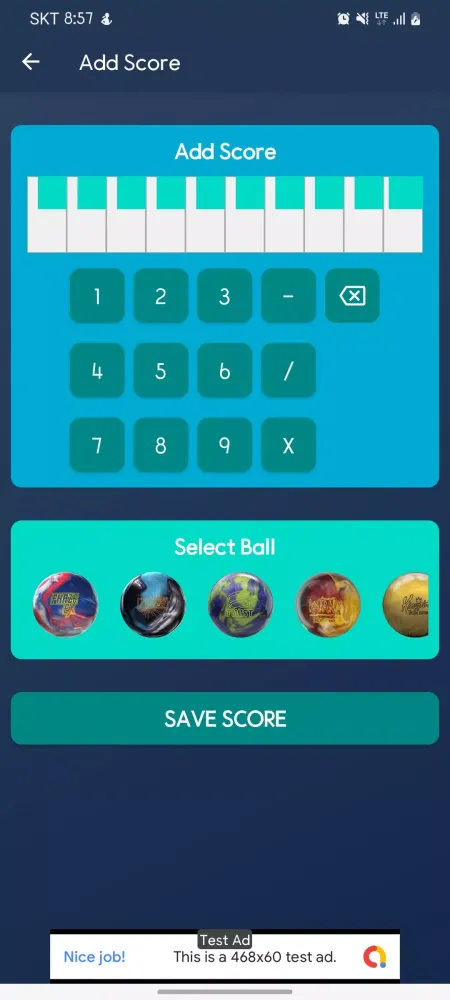Bowling Score Screenshots