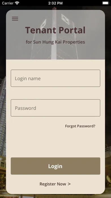 Zrzuty ekranu SHKP Tenant Portal