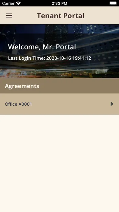 Zrzuty ekranu SHKP Tenant Portal