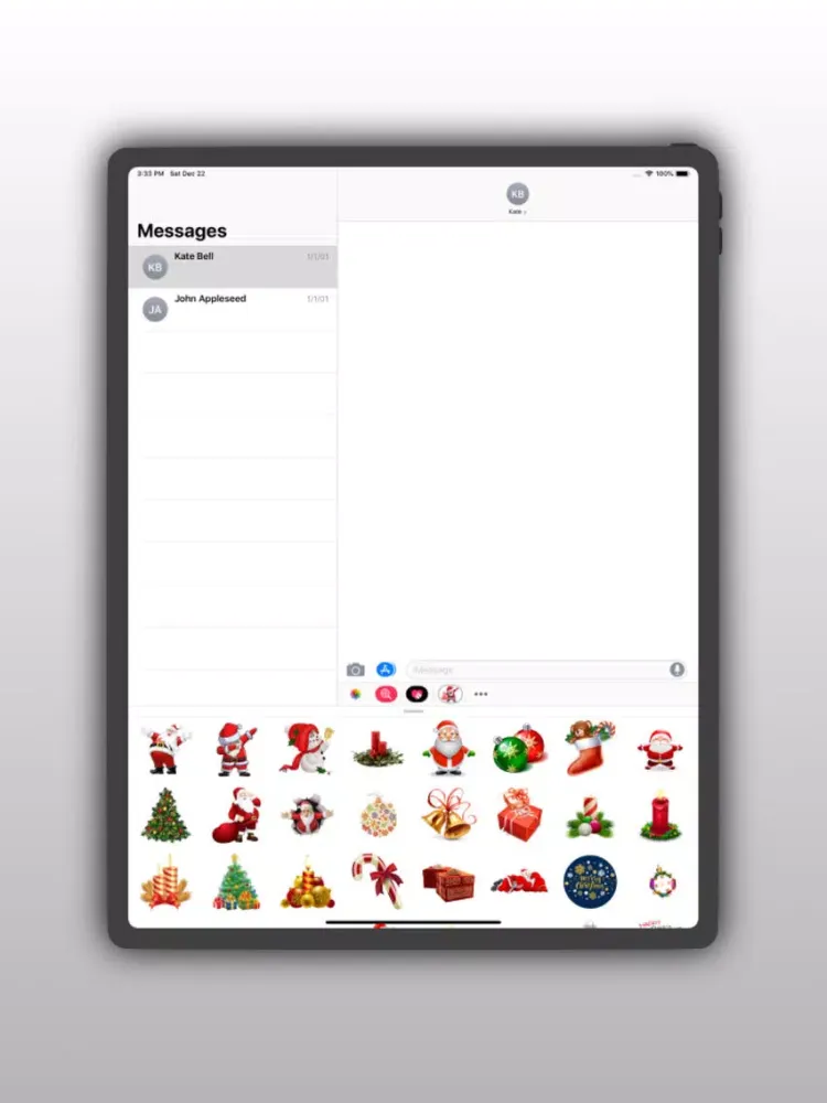Capturas de pantalla de Christmas Sticker For iMessage iPad 