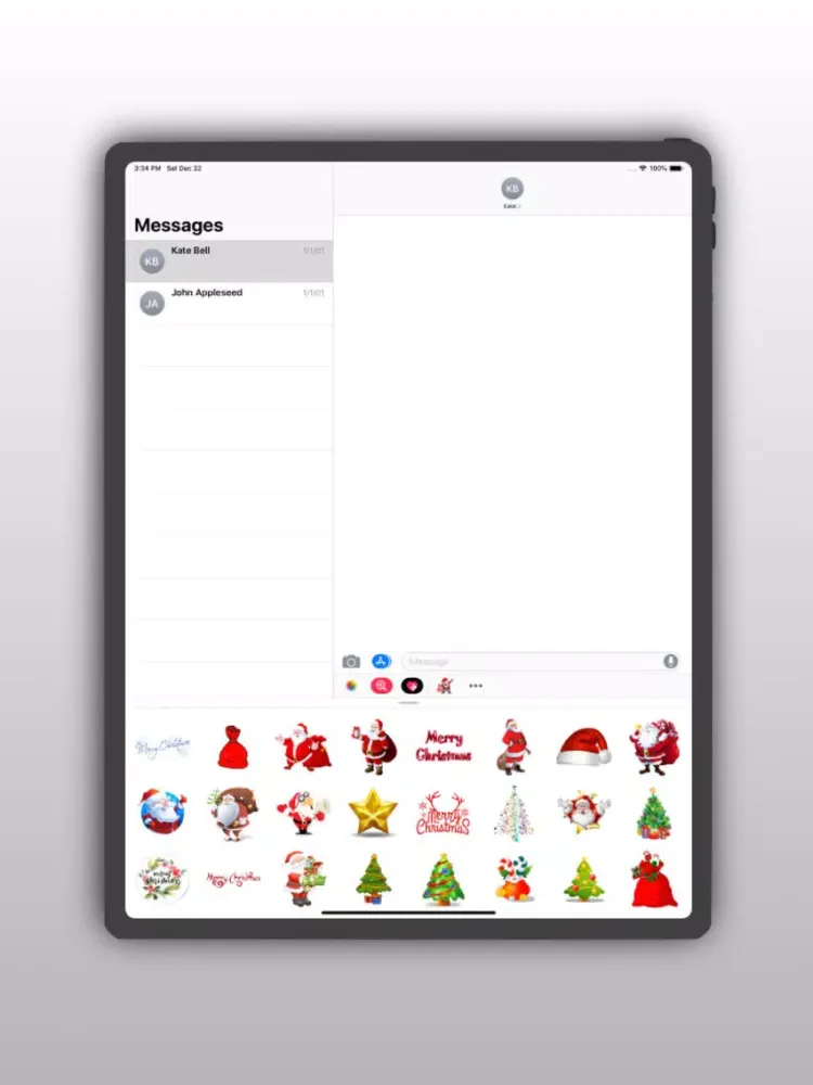 Capturas de pantalla de Christmas Sticker For iMessage iPad 