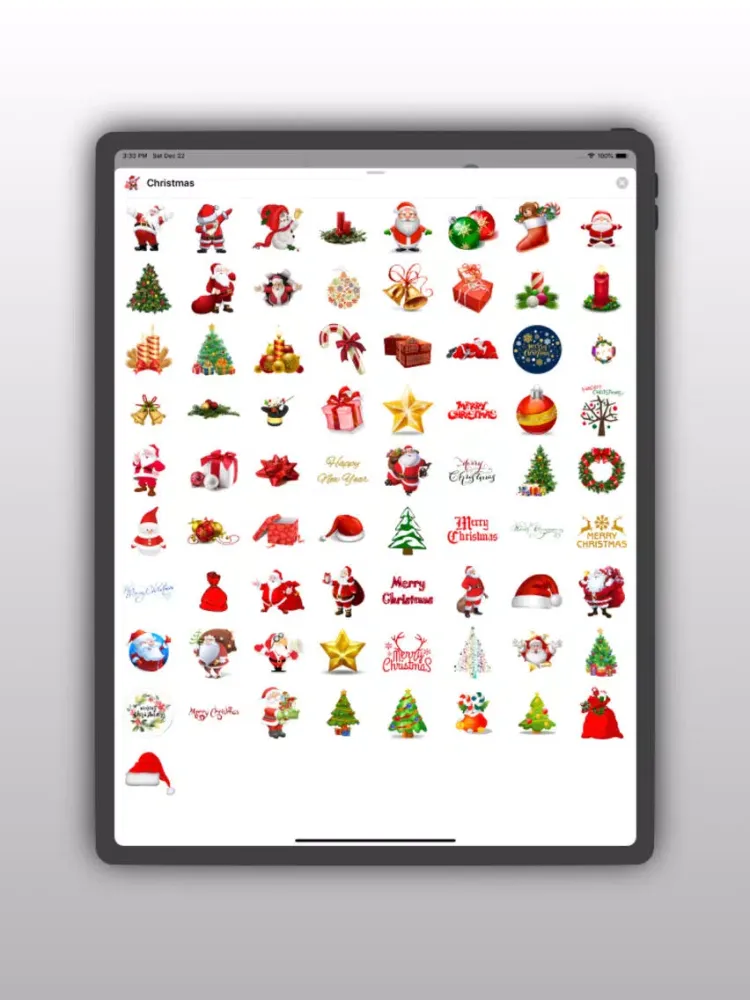 Capturas de pantalla de Christmas Sticker For iMessage iPad 