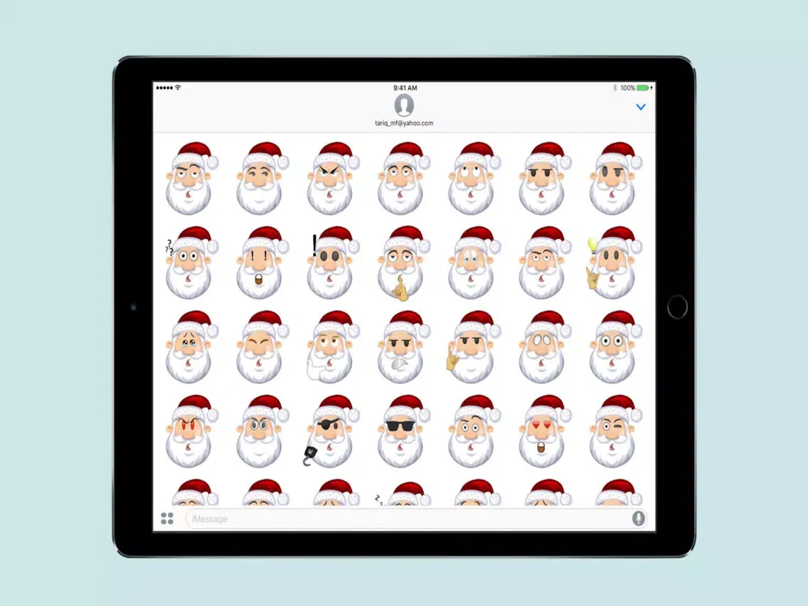 Santa Claus Sticker For iMessage iPad  سکرین شاٹس