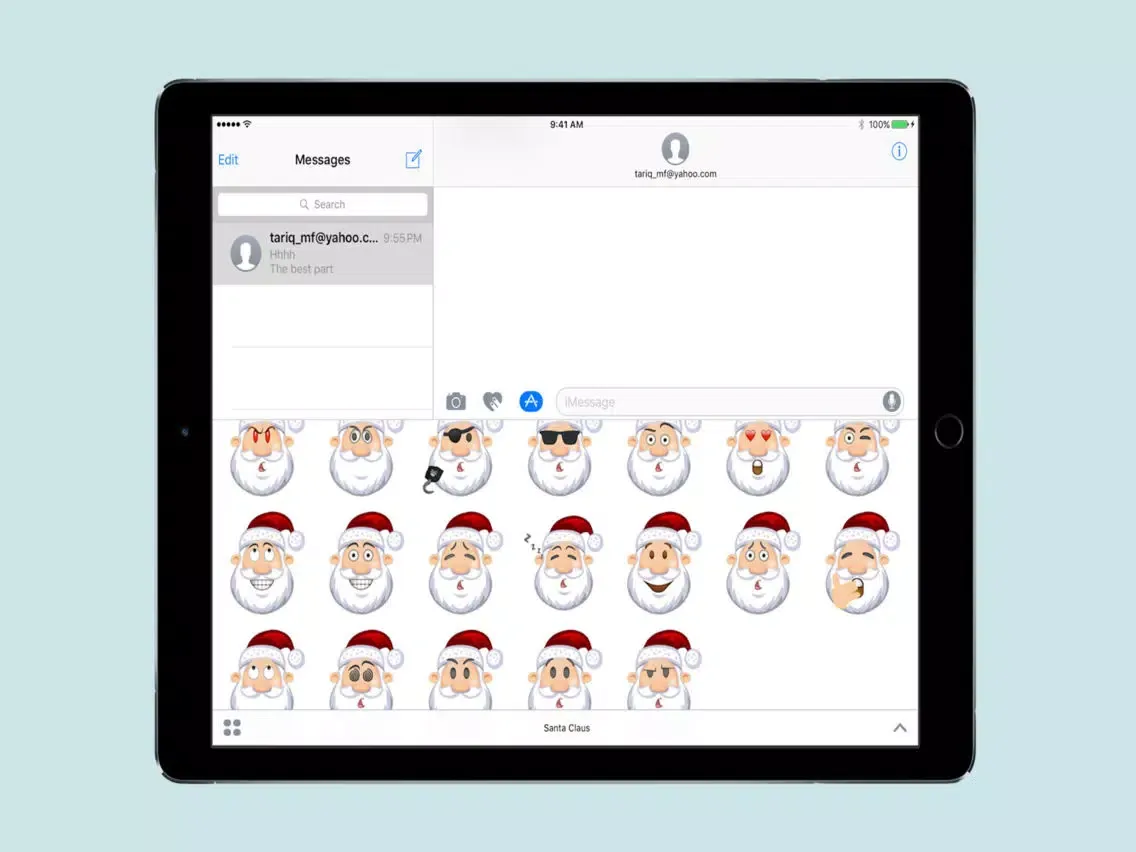 Santa Claus Sticker For iMessage iPad  سکرین شاٹس