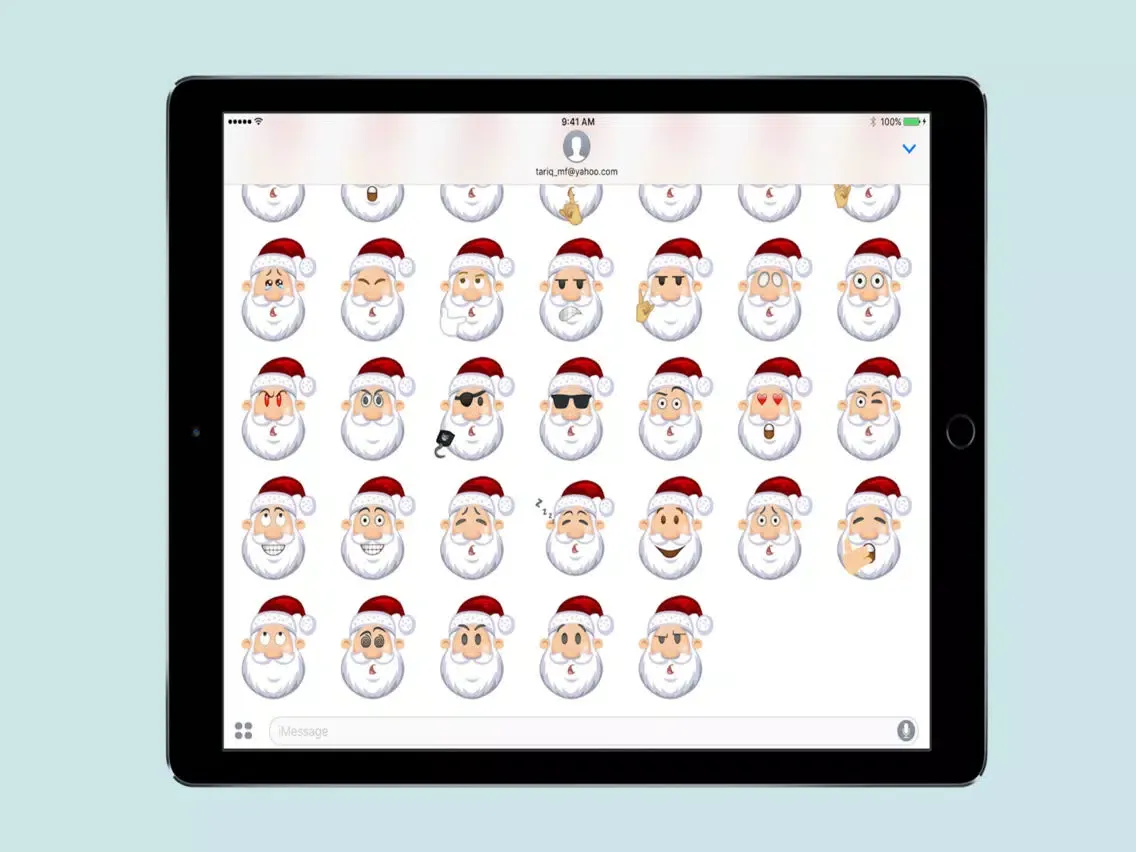 Santa Claus Sticker For iMessage iPad  سکرین شاٹس