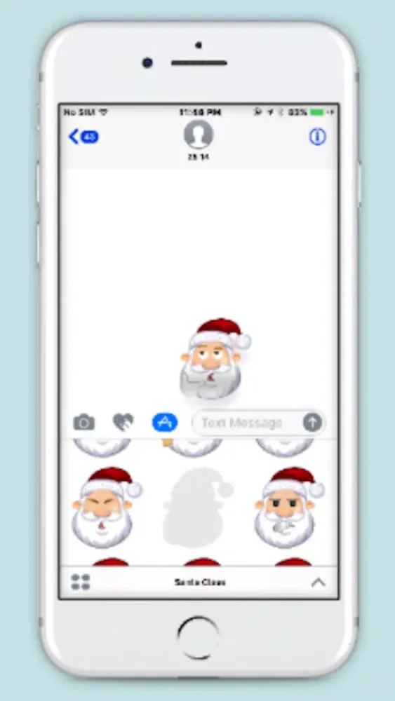 Santa Claus Sticker For iMessage سکرین شاٹس