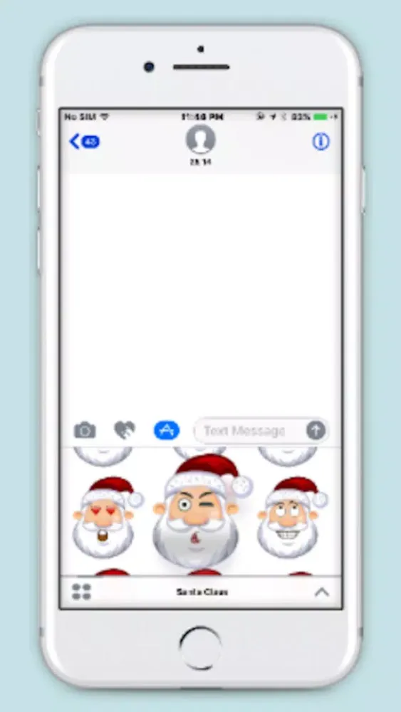Santa Claus Sticker For iMessage سکرین شاٹس