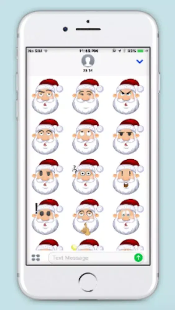 Santa Claus Sticker For iMessage سکرین شاٹس