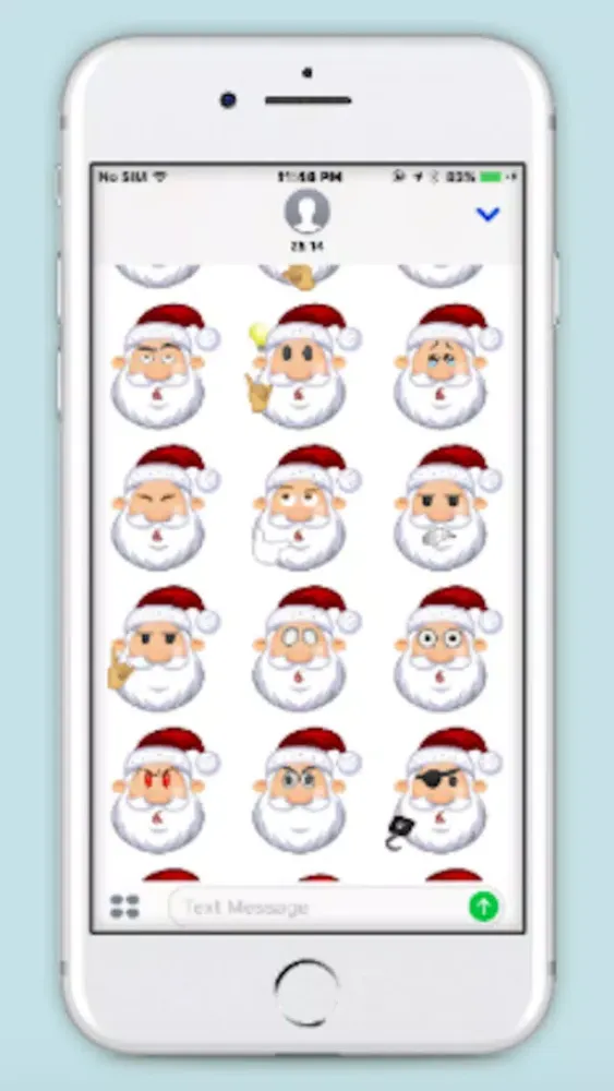 Santa Claus Sticker For iMessage سکرین شاٹس
