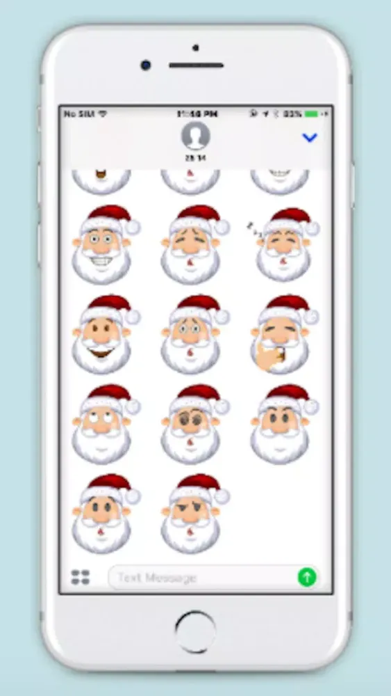 Santa Claus Sticker For iMessage سکرین شاٹس