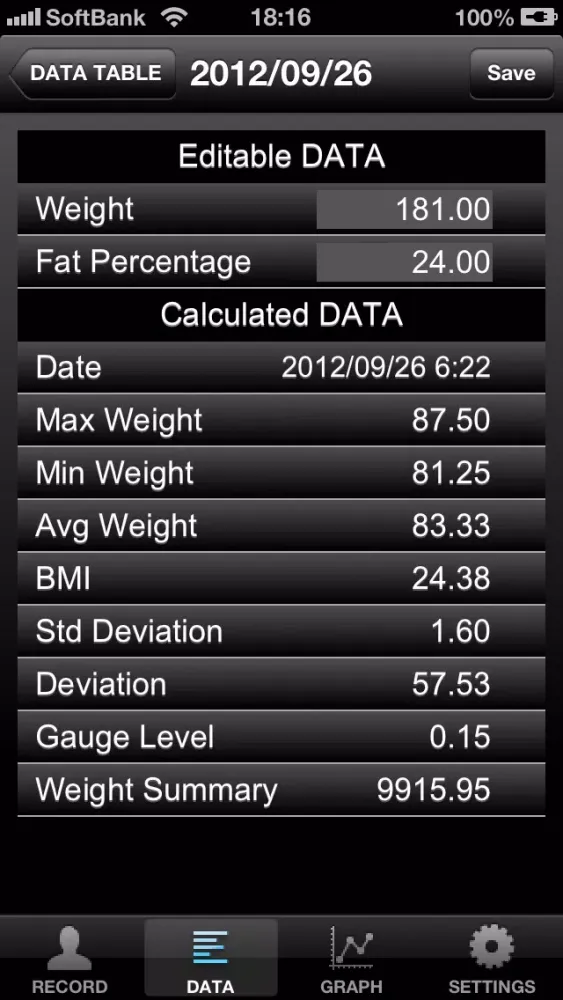 Weight Deviation FREE应用截图