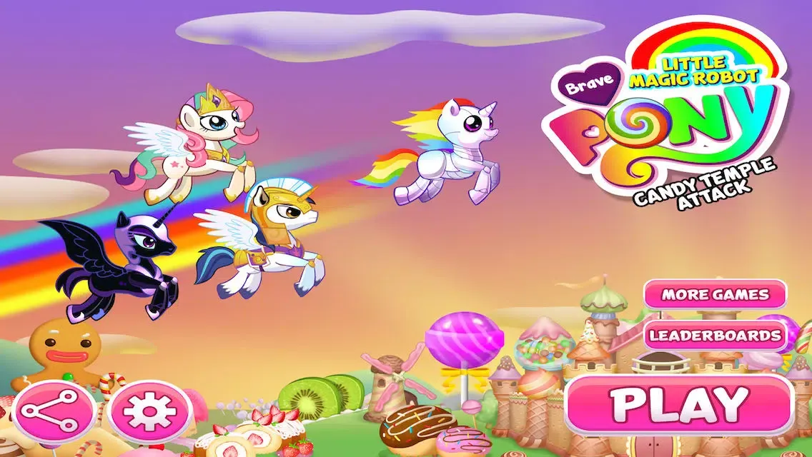 Capturas de tela do Magic Little Flap-py Robo Unicorn: Impossible Rainbow Dash Game