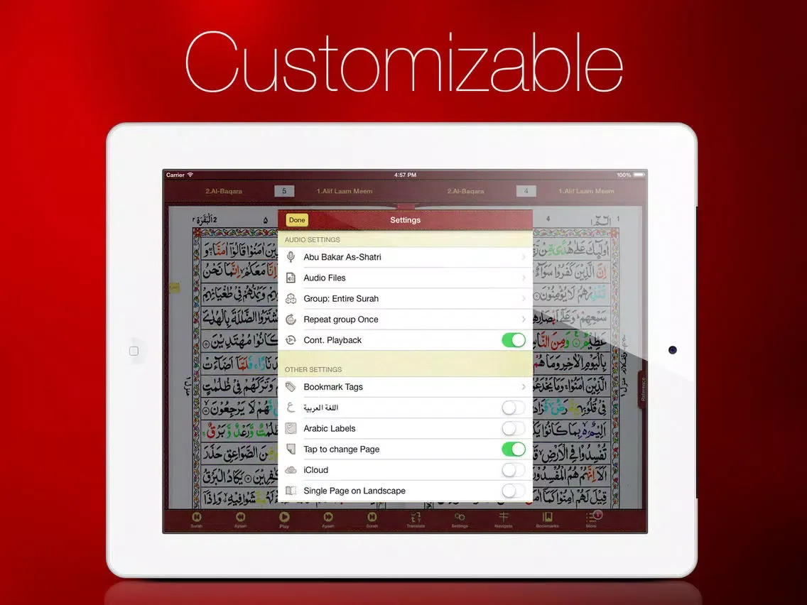 Скриншоты Tajweed Quran in Urdu/Persian Script With Tajweed Guide for iPad iPad 