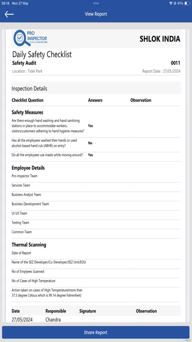 Tangkapan layar Pro-Inspector V4