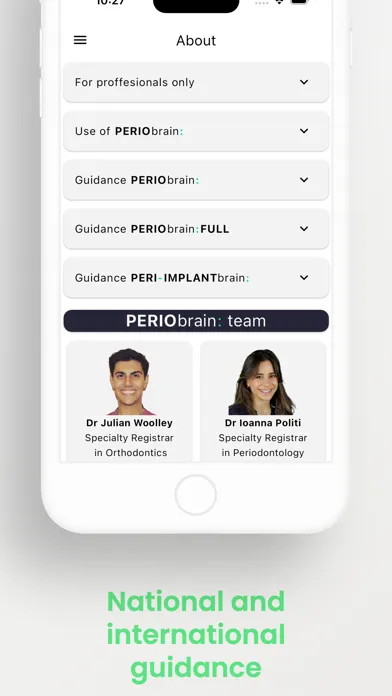 Perio Brain Screenshots